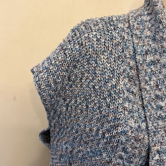 Cabi blue multicolored sleeveless long vest/sweater Size S EUC - Picture 3 of 11